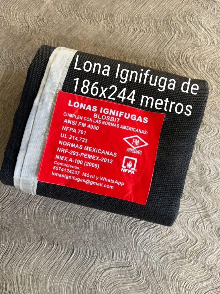 Lona Ignifuga para uso horizontal