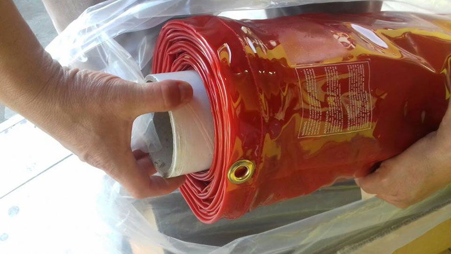Rollo de cortina para soldadura MIG - TIG